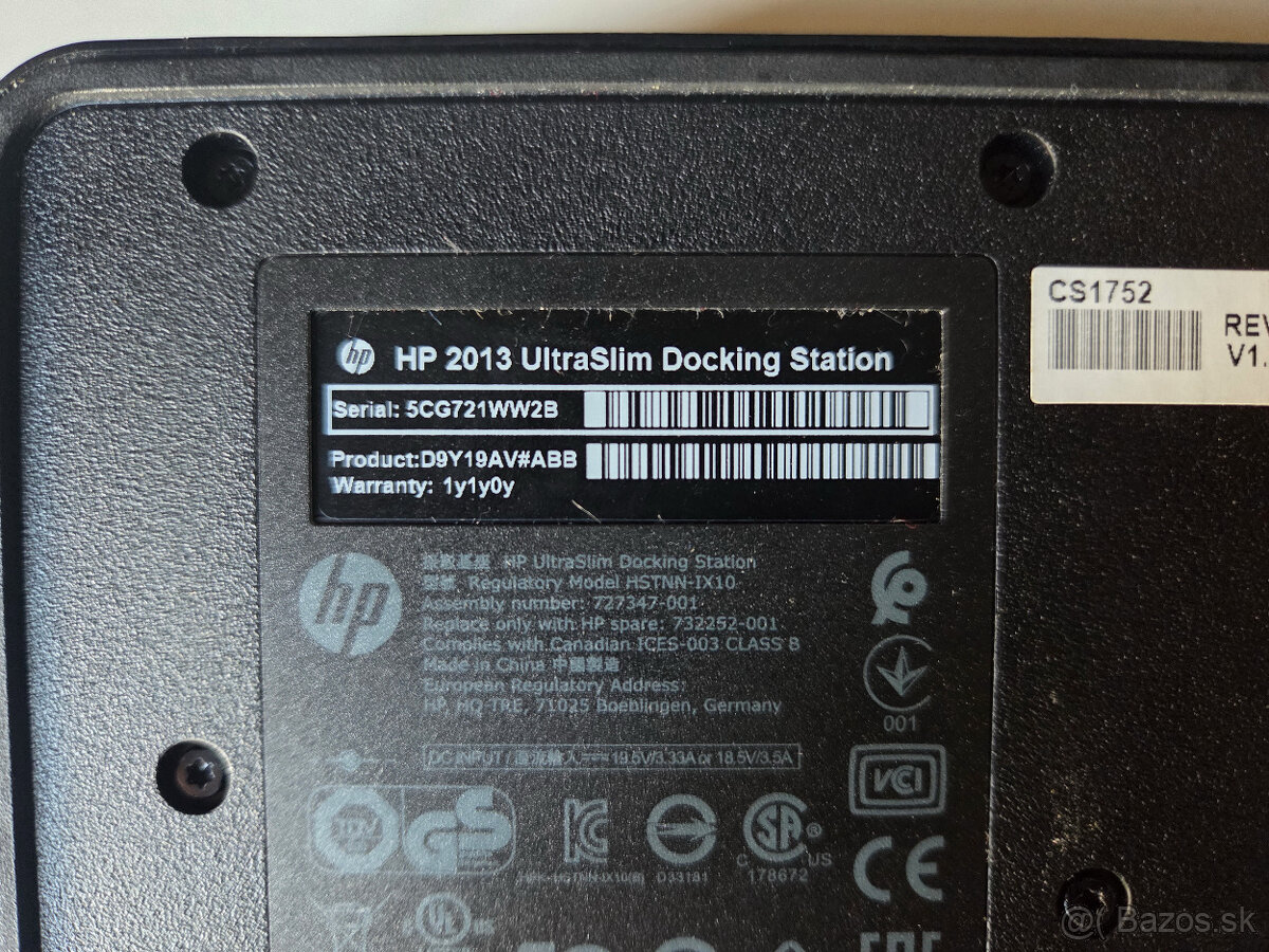 HP 2013 UltraSlim Docking Station - HSTNN-IX10 - 4