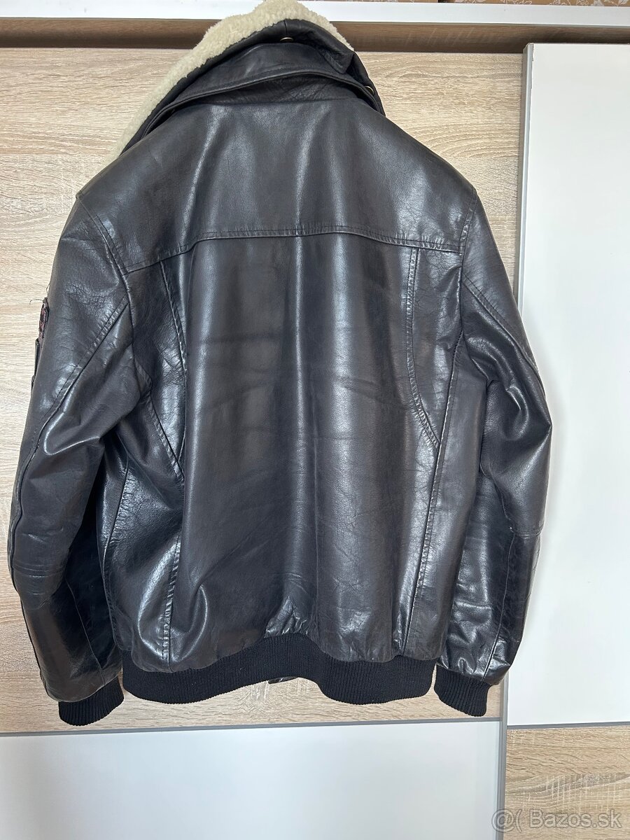 Pánska kožná bunda (PILOT) - 4