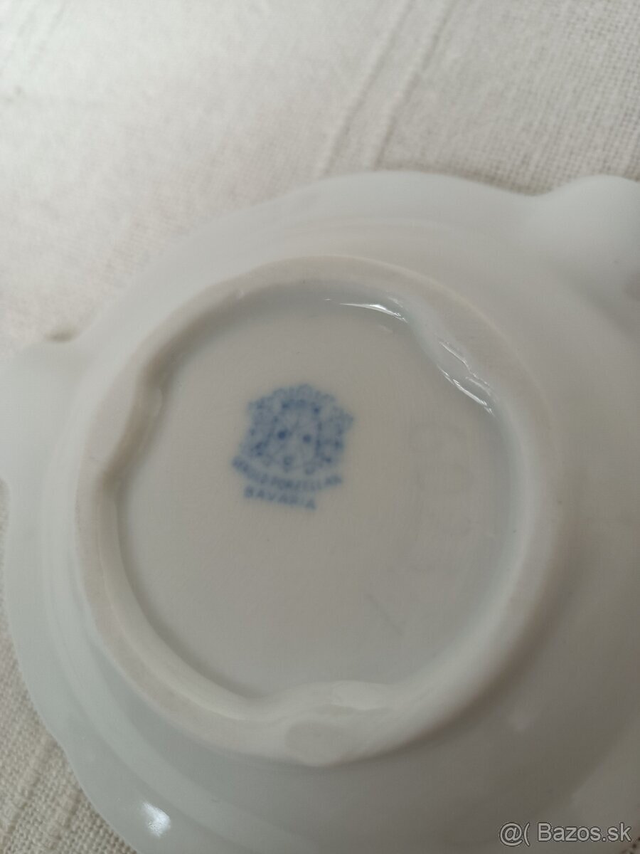 Porcelánový popolník Bavaria cibulák - 4