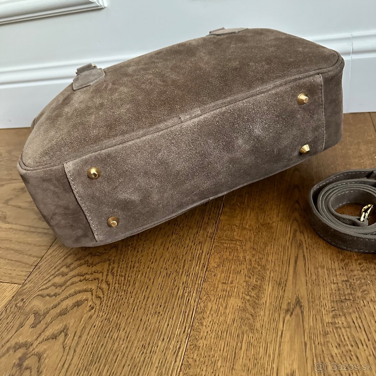 Talianska kabelka z brúsenej kože - 4