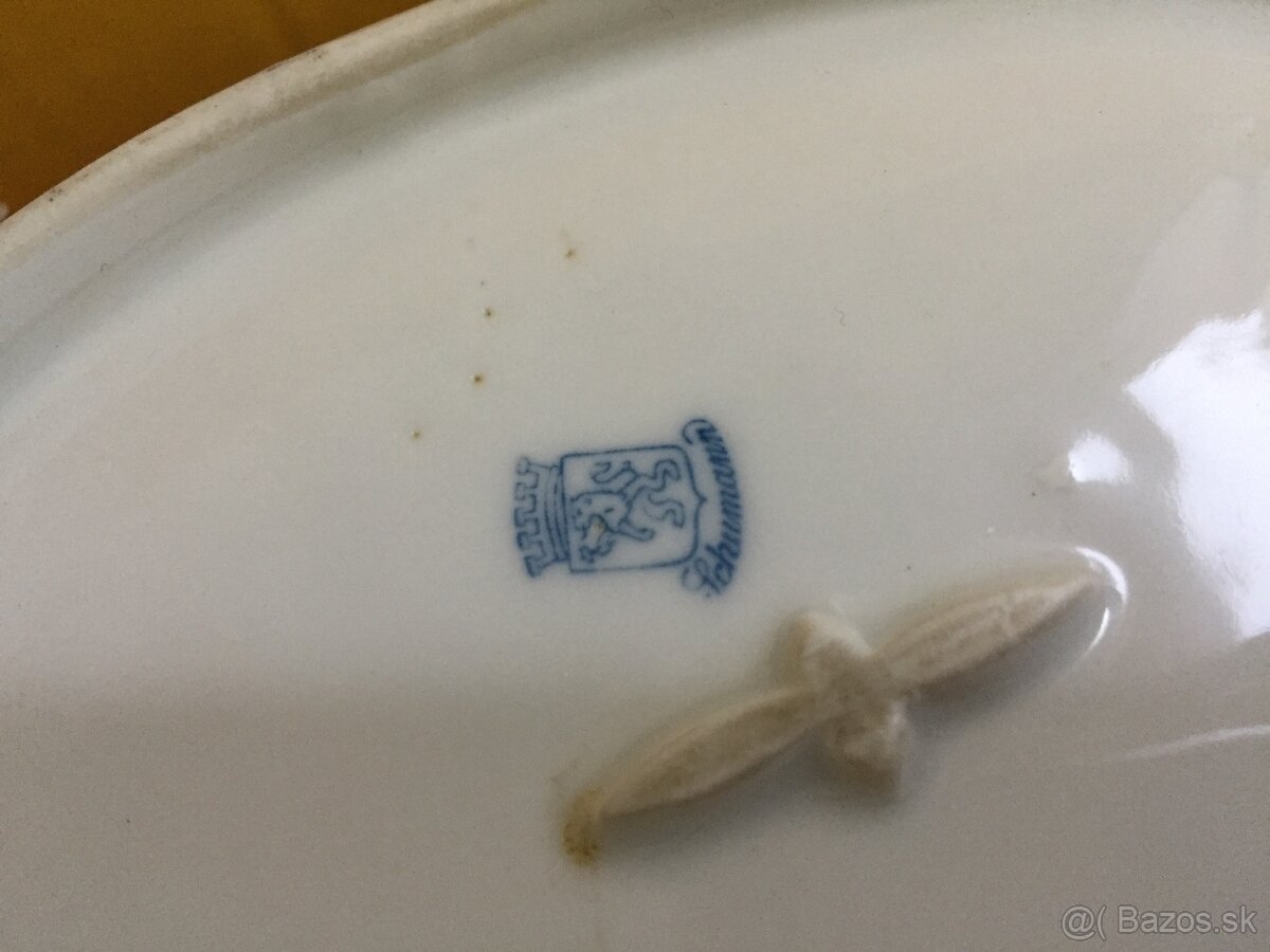 Starozitny vintage antik prerezavany kosik misa tacka motiv - 4