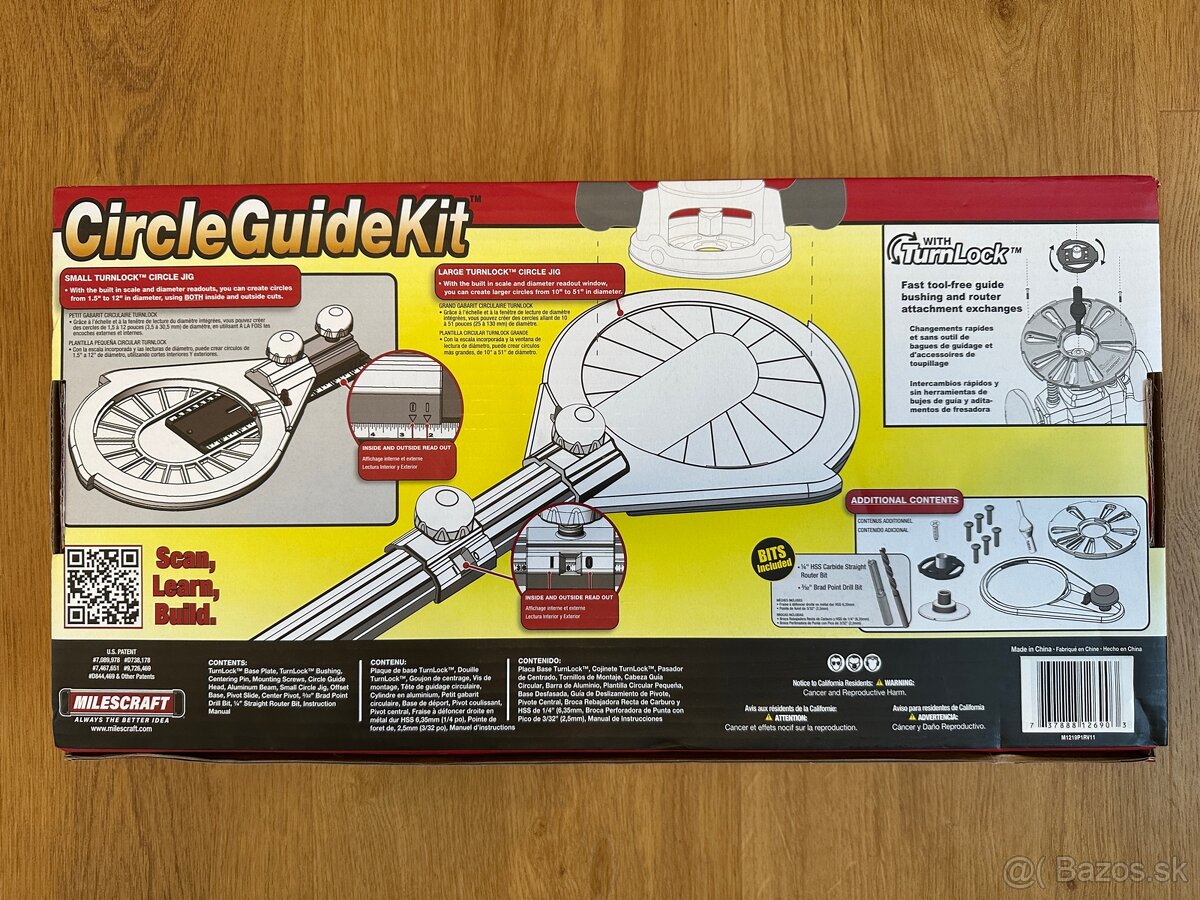 MILESCRAFT sada na frézovanie kružníc - 4