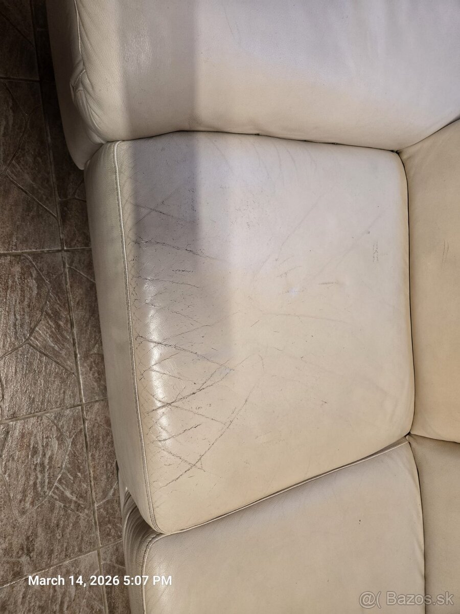 predám kožennú sedačku - 4