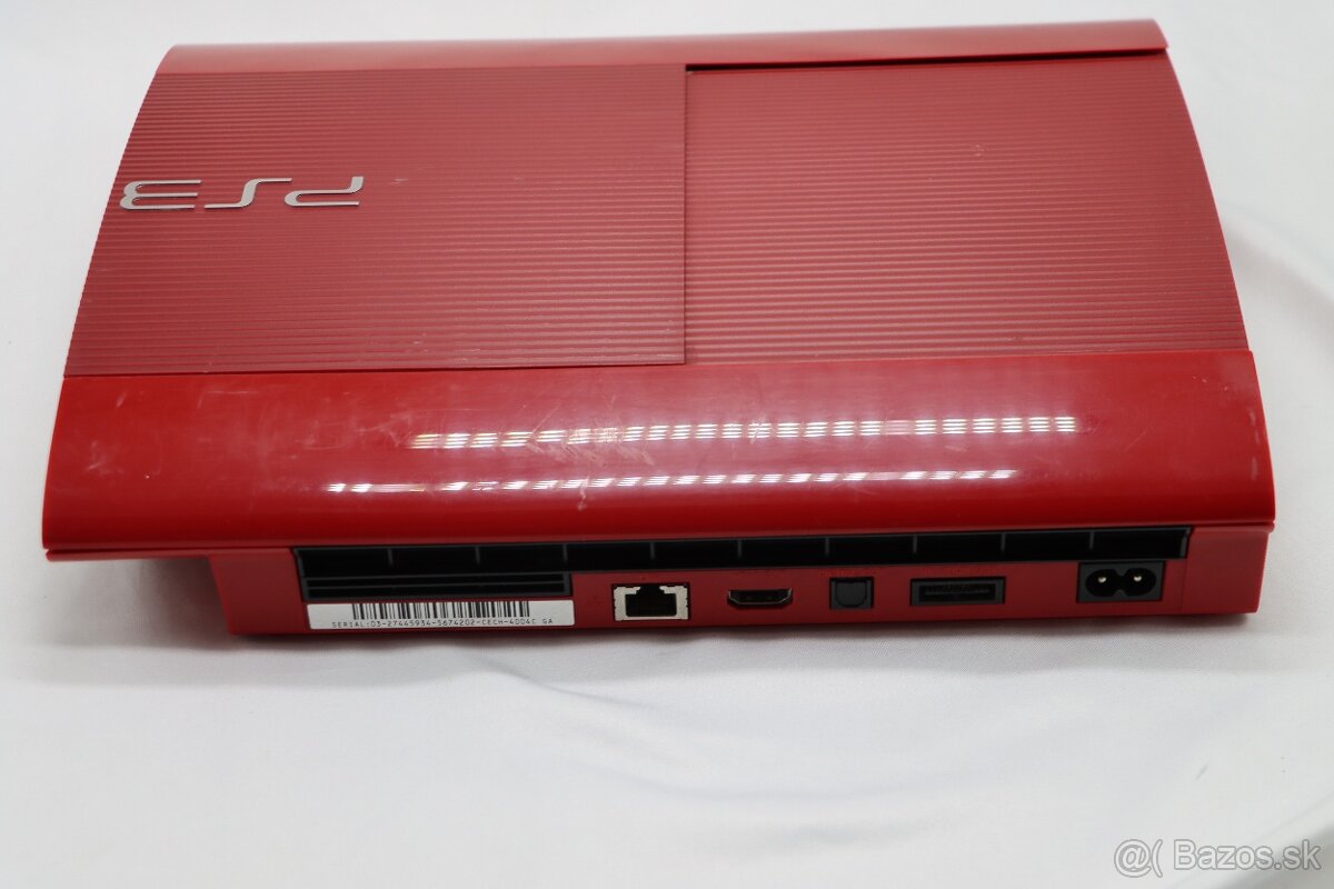 PlayStation 3 Super Slim 500GB Garnet Red + DualShock 3 - 4