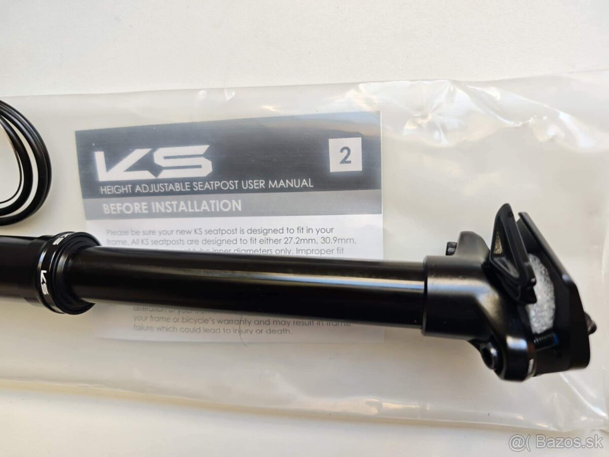 KIND SHOCK RAGE-i teleskopická sedlovka 31.6mm, 150mm, nová - 4