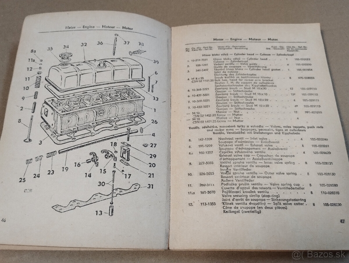 Škoda 1202 návod na obsluhu a údržbu,katalog ND - 4
