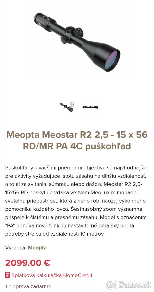 Meopta puškohľad - 4