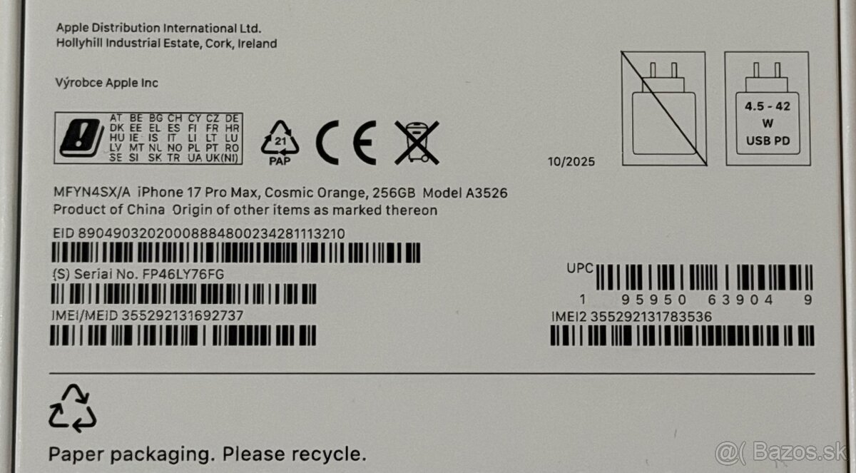 iPhone 17 Pro Max 256GB Cosmic Orange / SK - 4