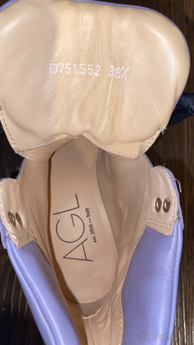 Zimné kožené topánky - veľkosť 38,5 - 4