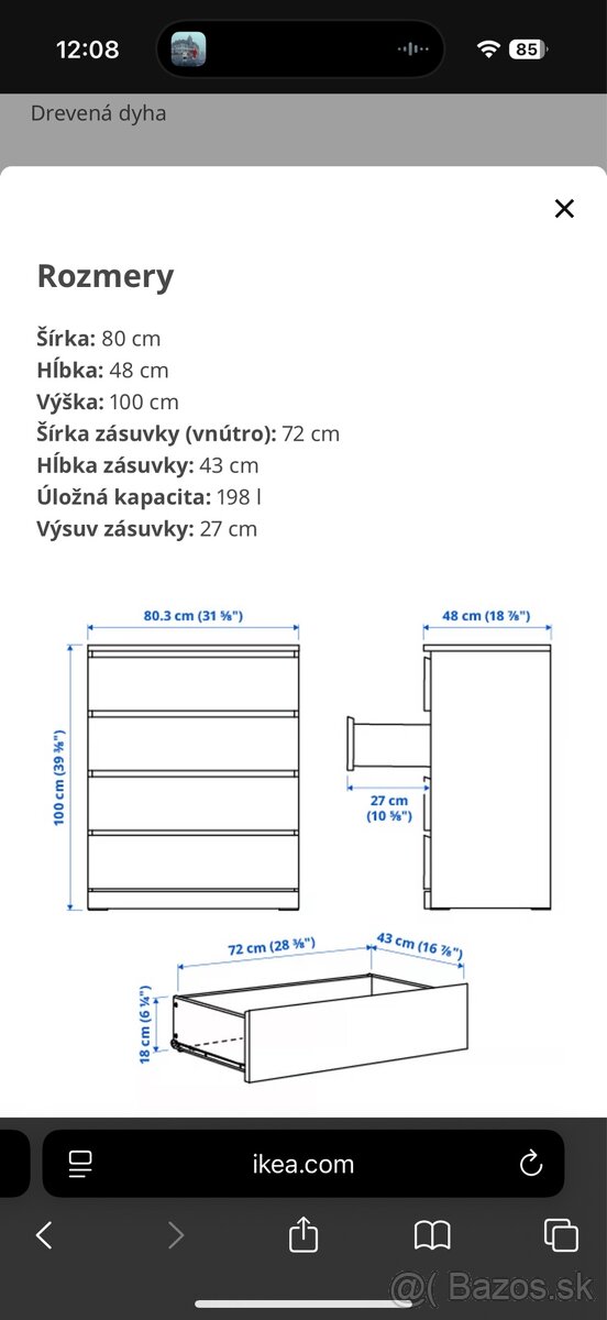 Komoda MALM IKEA - 4