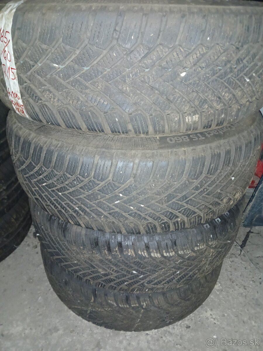 Zimné pneu 185/60 R15 na diskoch - 4