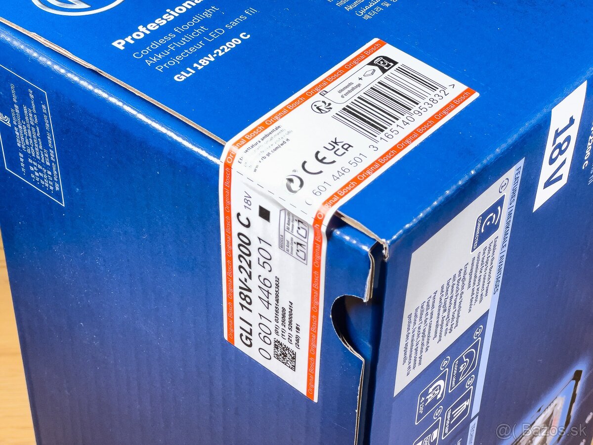 Bosch GLI 18V-2200 C pracovné svietidlo NOVÉ NEOTVORENÉ - 4