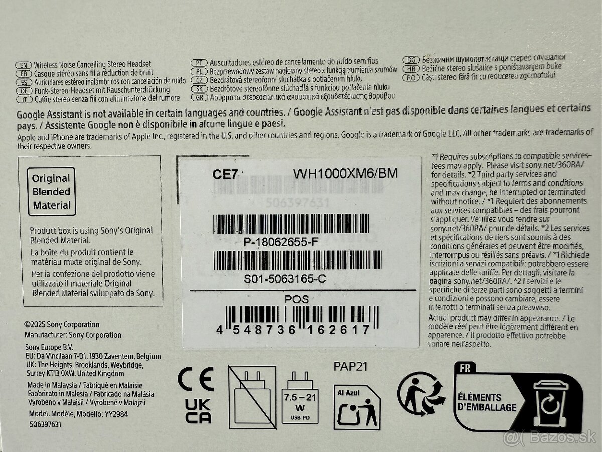 PREDAM/ VYMENIM SONY XM6 WH -1000X - 4
