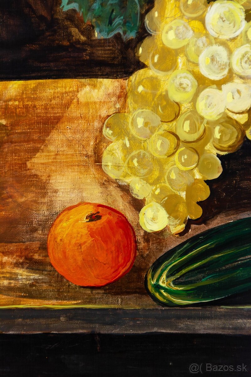 Zátišie I. , G.Siczawiňski, olej na plátne, 850× 750 mm - 4