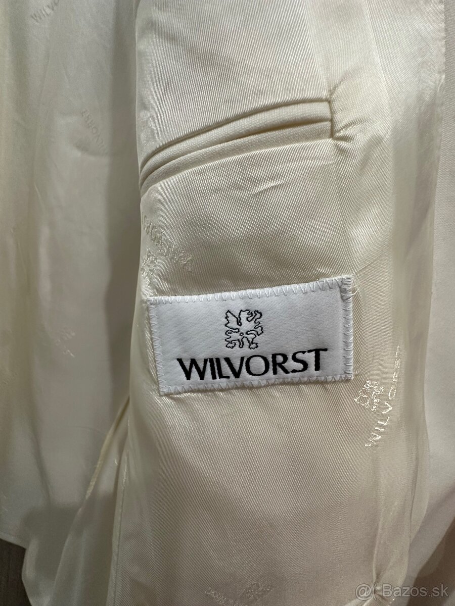 Krémové smokingové sako Wilvorst - 4