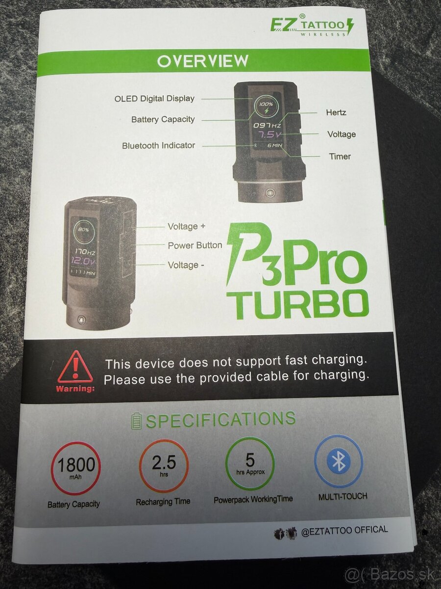 Tattoo strojček EZ P3 Pro Turbo - 4
