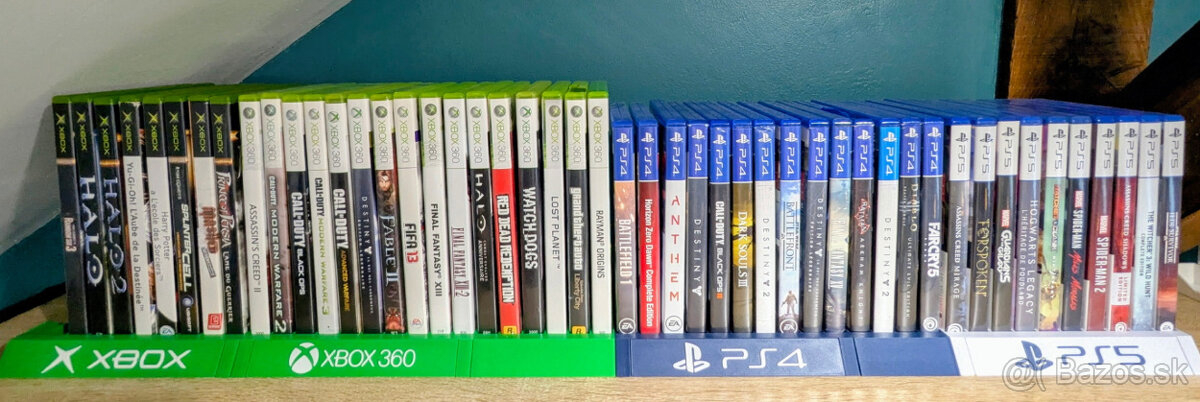 držiaky na konzolové hry v CD / DVD obaloch – PSP, Xbox, PS - 4