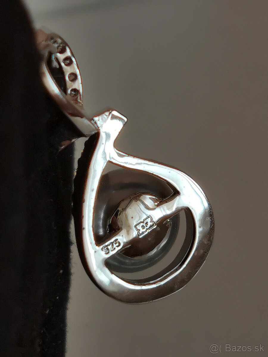 Strieborný set s perlami - 4