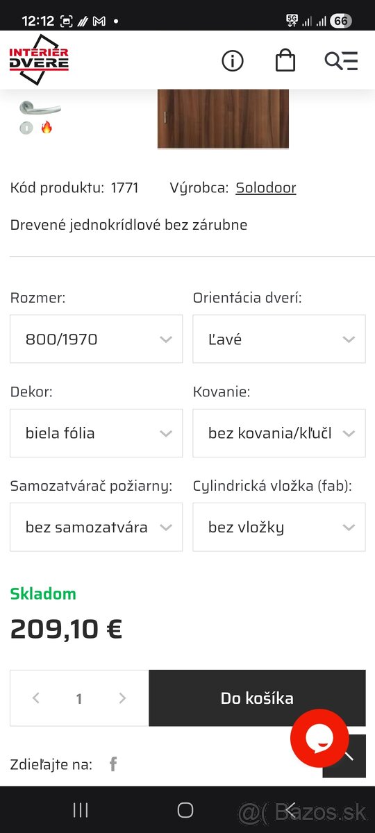 Vchodové dvere protipožiarne interier - 4