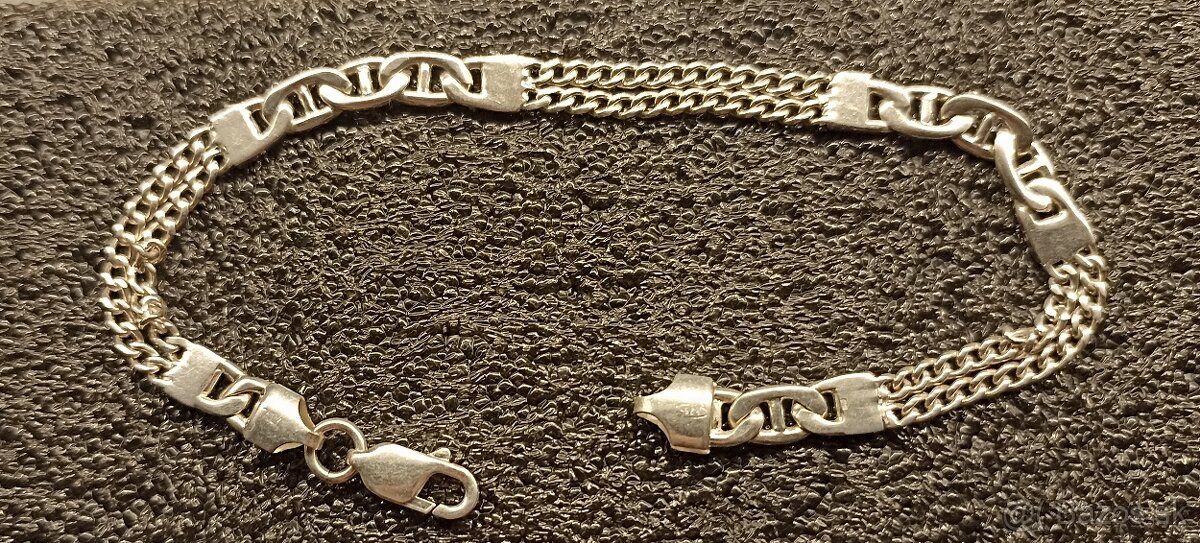 Strieborný dámsky náramok - 4