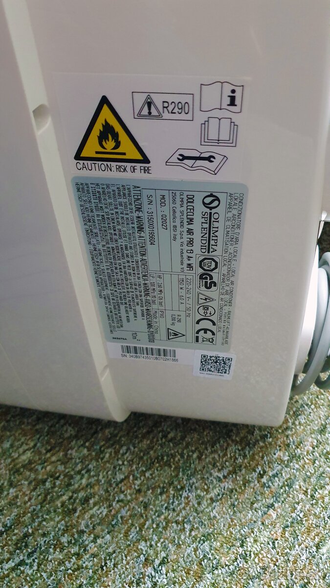 Predám klímu Olimpia Splendid Dolceclima Air Pro 13 A+ Wi-Fi - 4