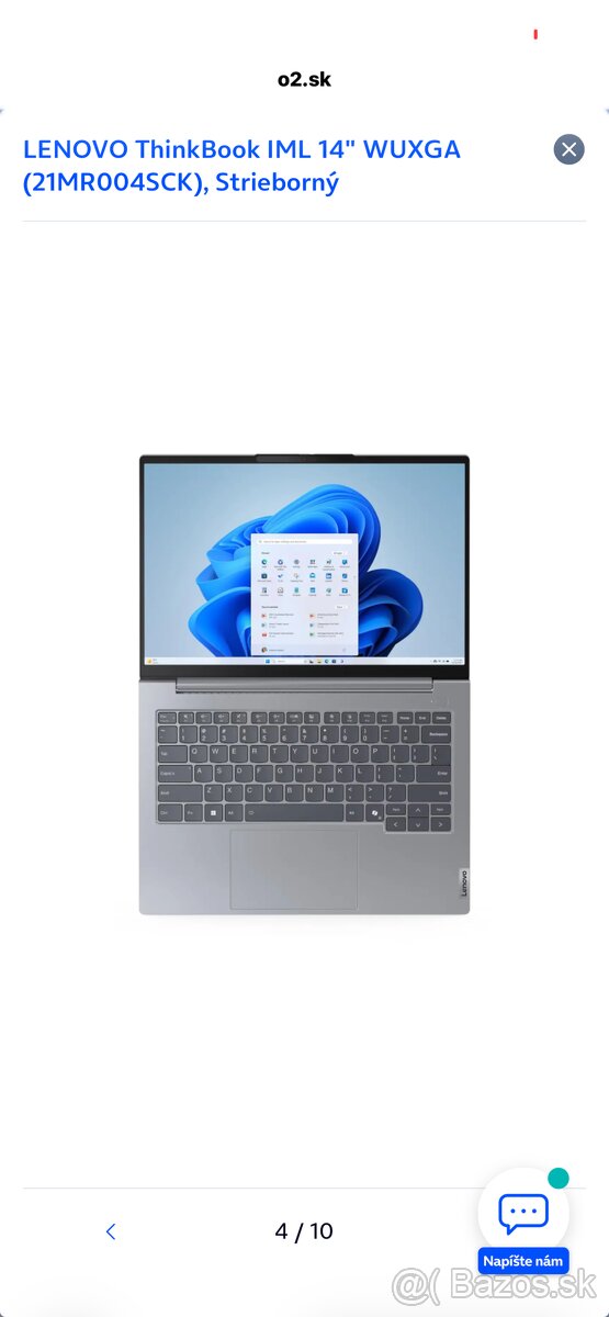 Lenovo ThinkBook IML 14” VUXGA - 4