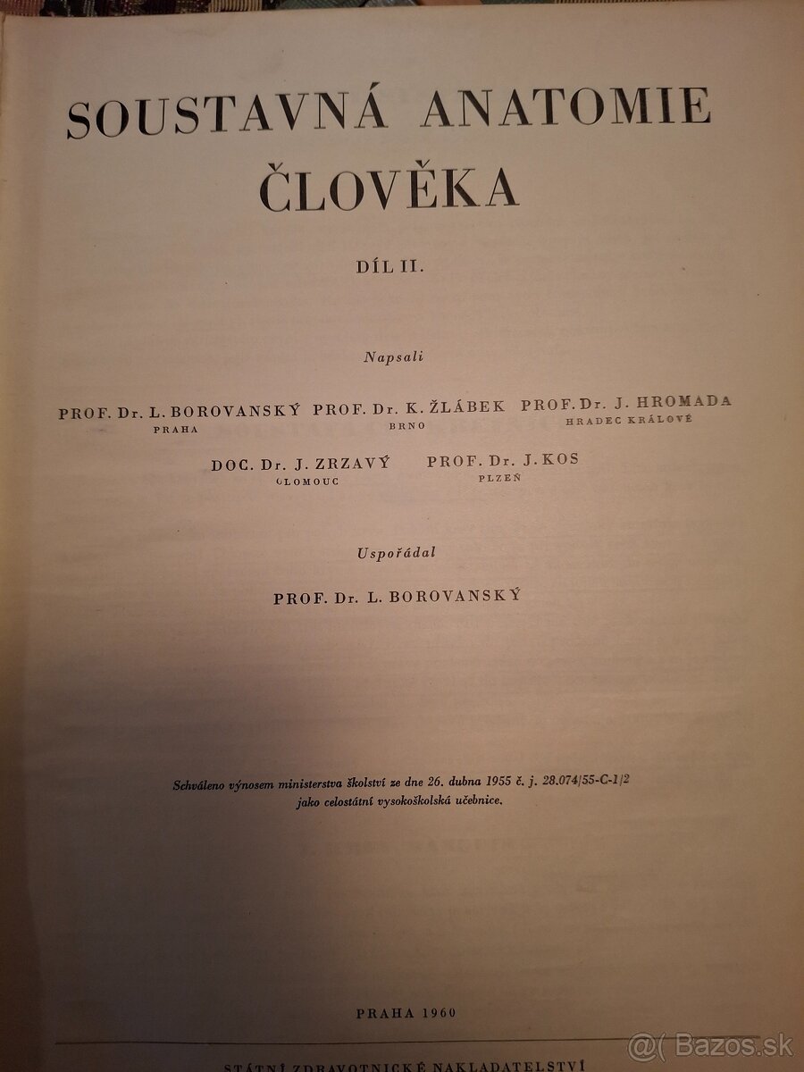 Anatómia Borovanský 1968 - 4