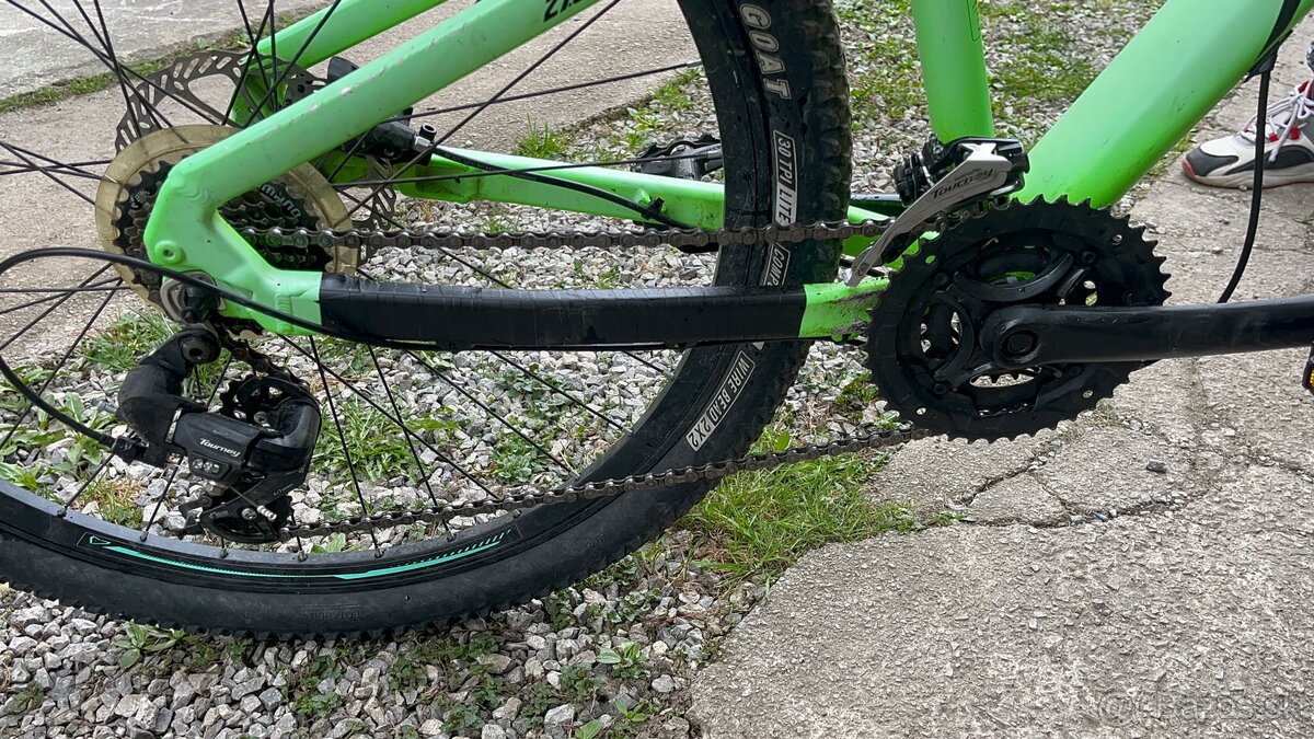 Detský bicikel zelený - 4