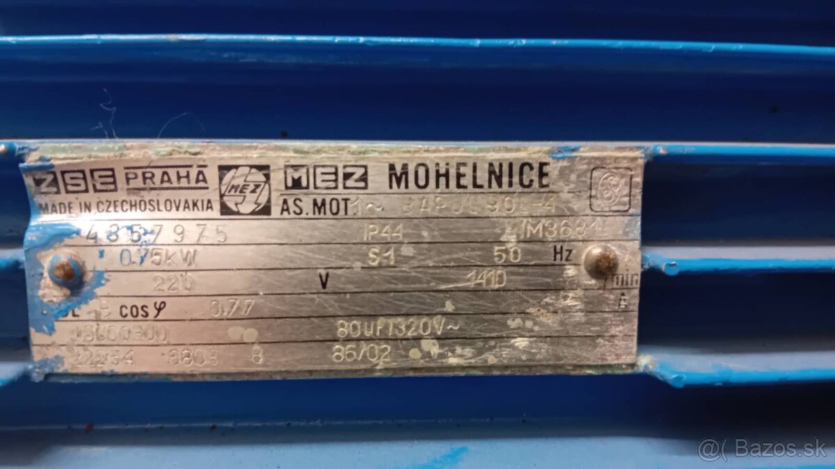 Elektrický motor MEZ Mohelnice 0.75kW - 4