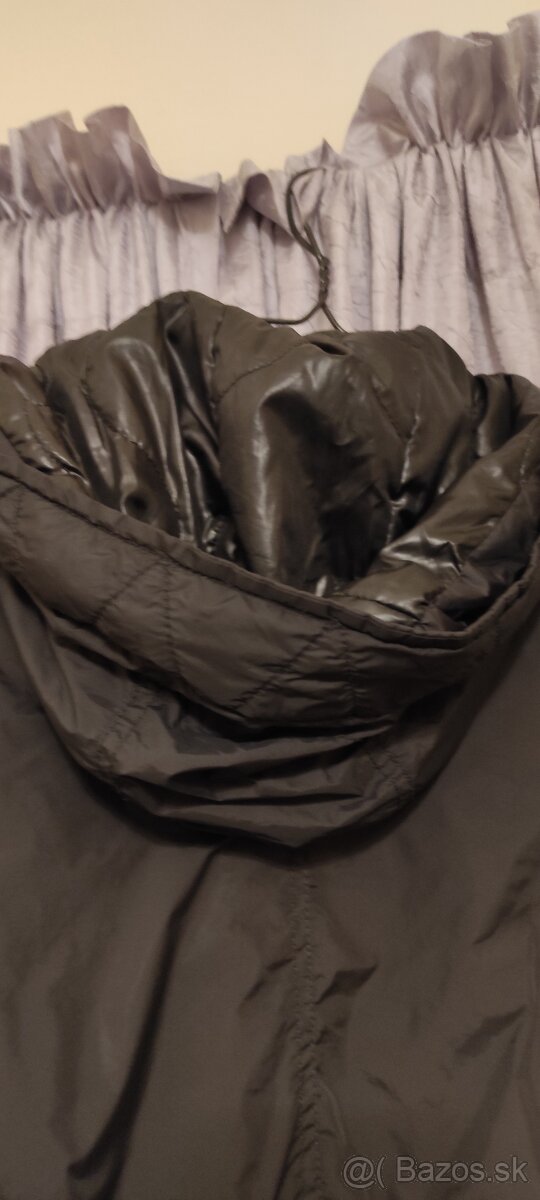 Berska prechodná čierna dlhá bunda. - 4