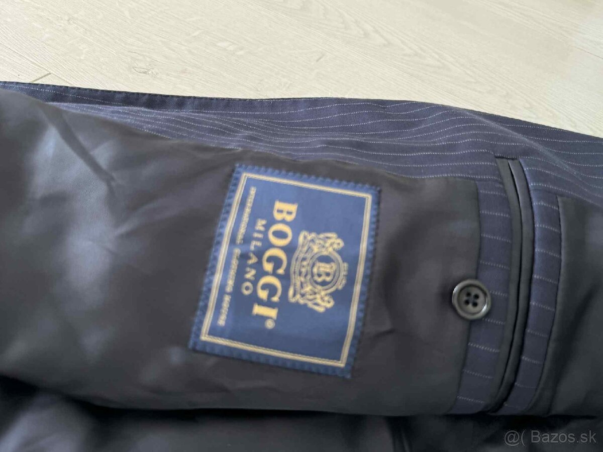 Elegantny oblek Boggi Milano 100% vlna, c.52 - 4