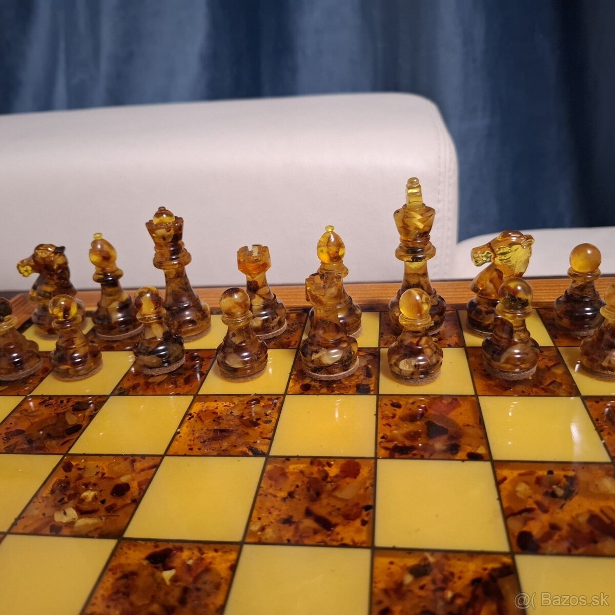 Luxusné jantárové šachy - 4