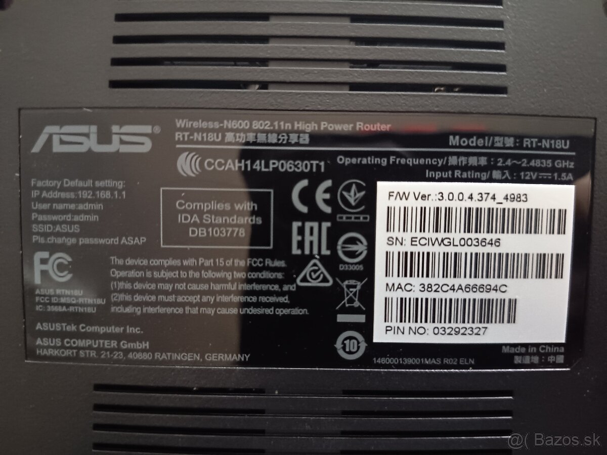 Asus router RT-N18U 2,4 GHz 600 Mbps - 4
