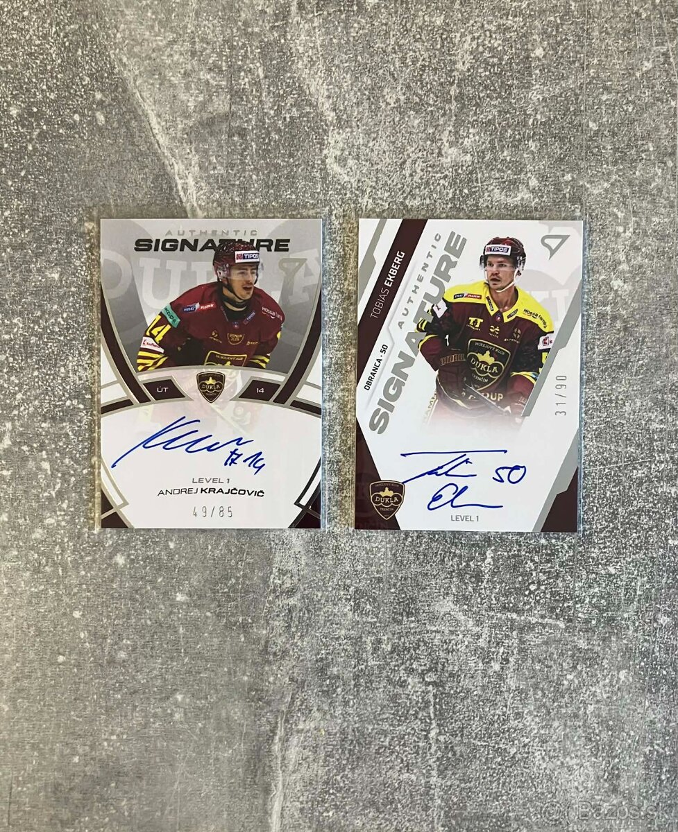 Hokejové kartičky podpísané TIPOS EXTRALIGA + repre - 4