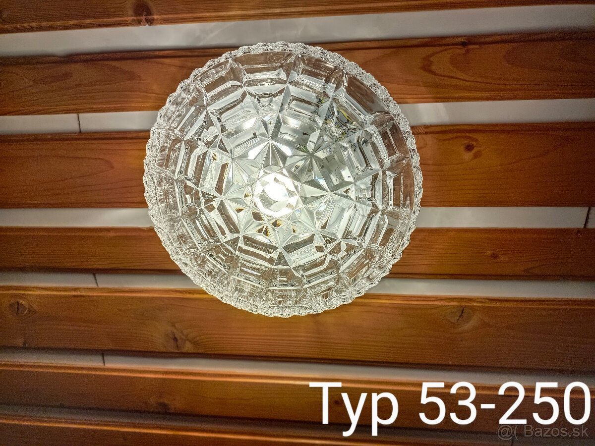 Retro křišťálová svítidla přísazná, na strop i na stěnu, - 4
