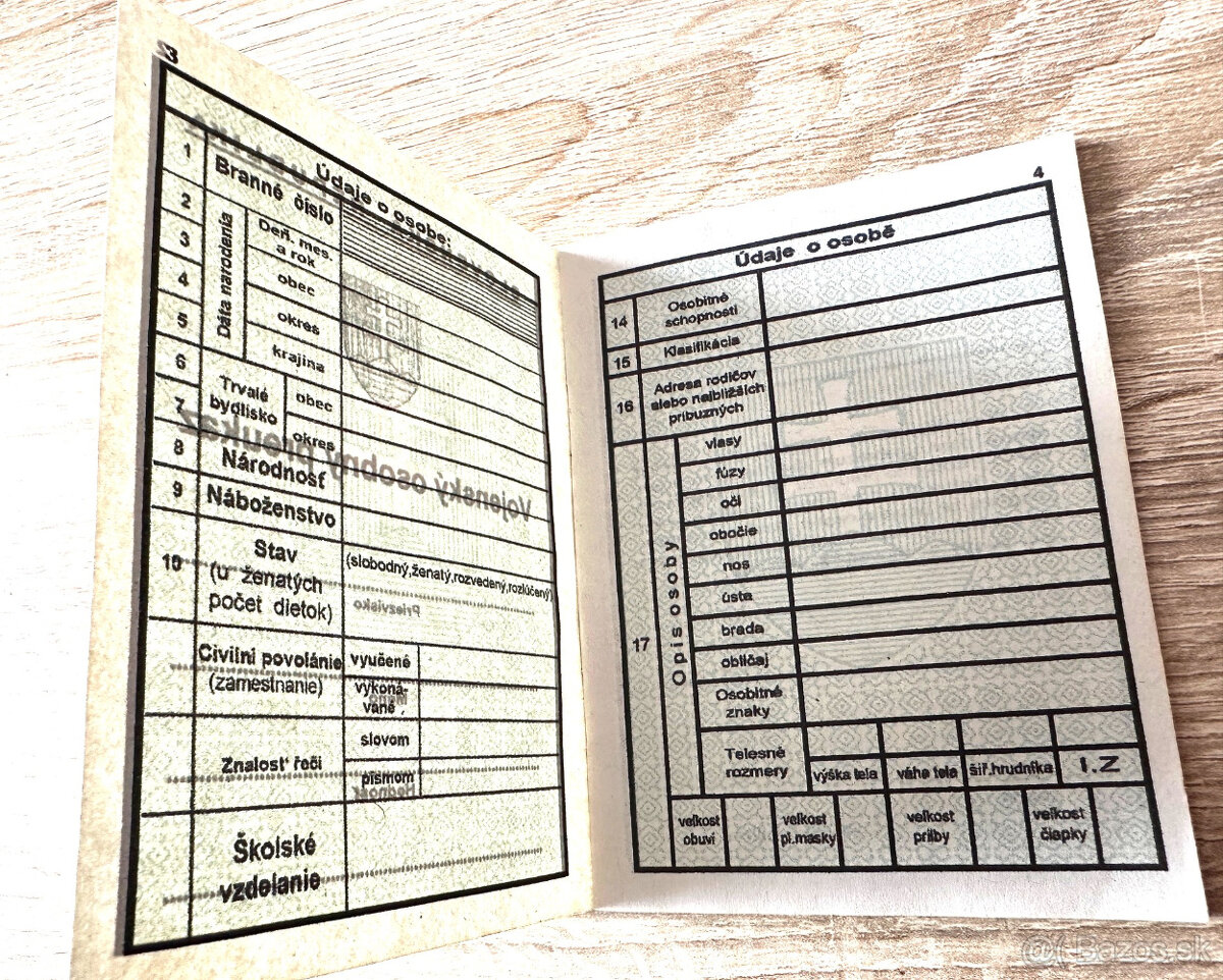 osobní preukaz voják Slovenský štát - 4