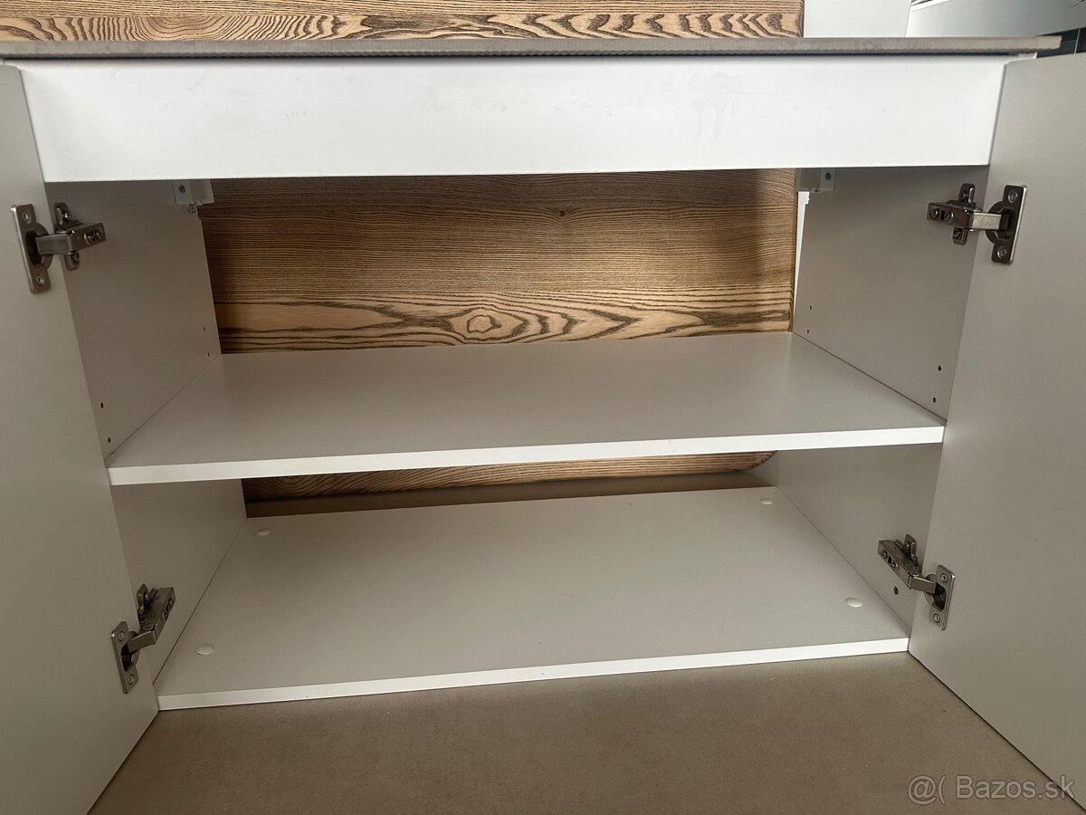 Umyvadlová skrinka biela Nová White 80x58x40 - 4