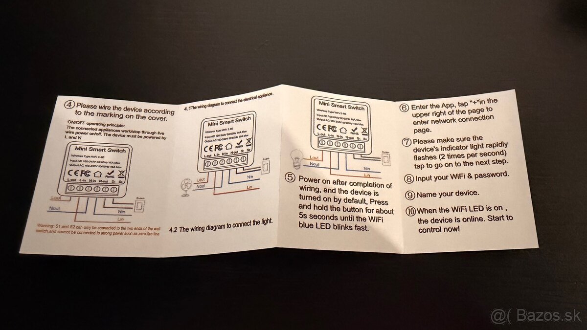 TUYA smart vypínač - WiFi - 4