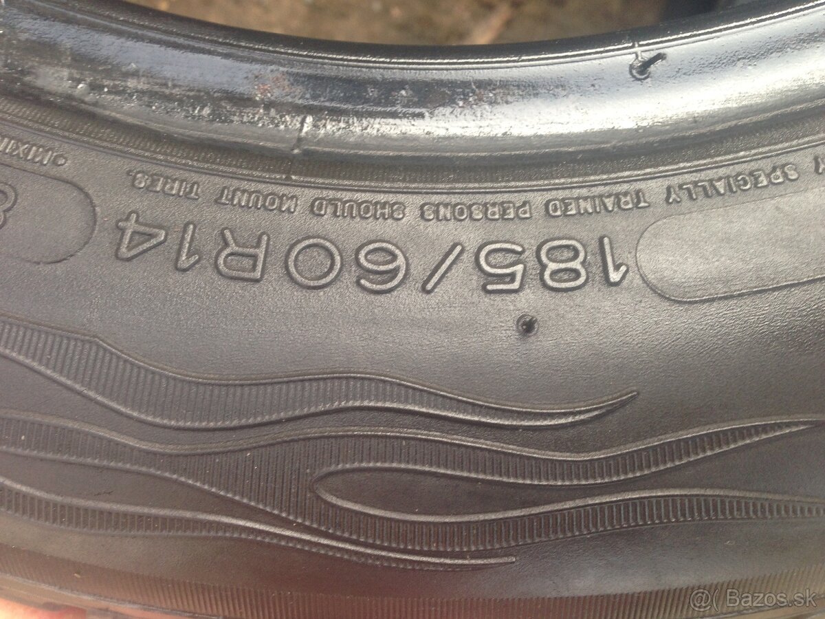 Predám letné Pneu 185/60r14 5mm - 4