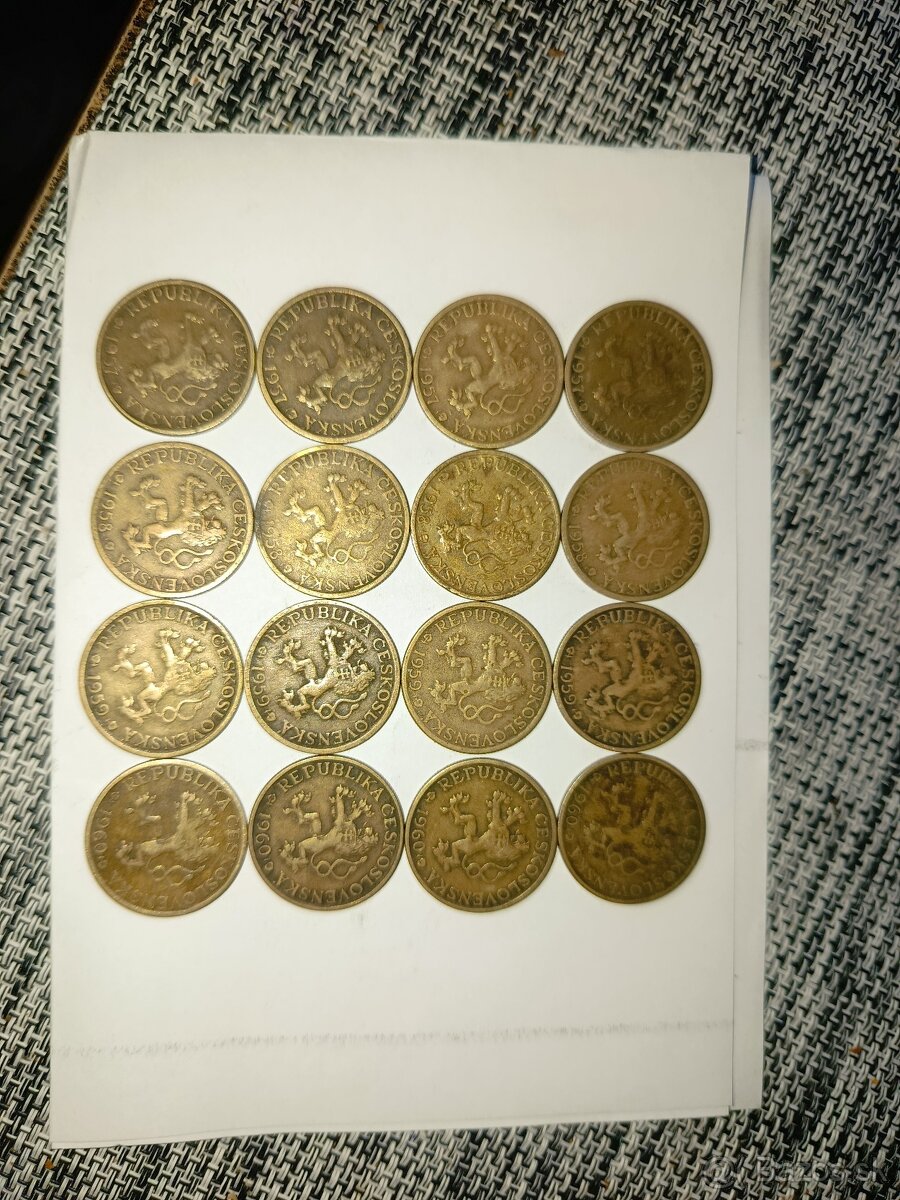 1koruna 1957,1958,1959,1960 - 4