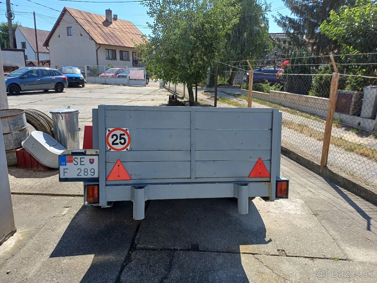 Predám jednoosí príves-vlečku za traktor na 9t náprave. Nové - 4