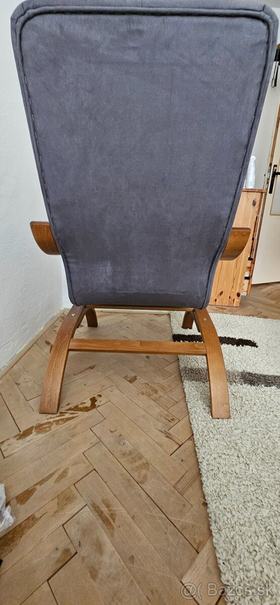 Kreslo - sivé - 4