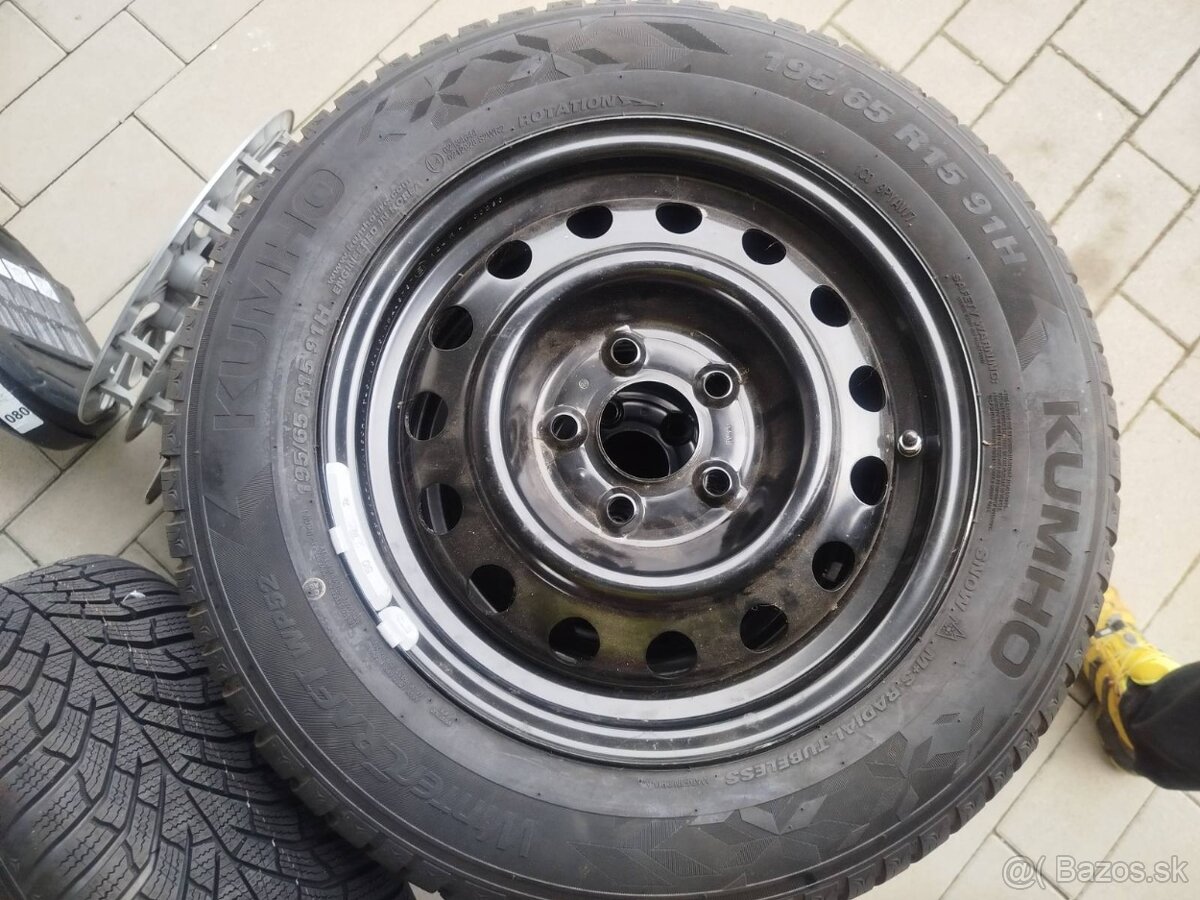 Kumho 195/65 R15 zimne pneu s diskami - 4