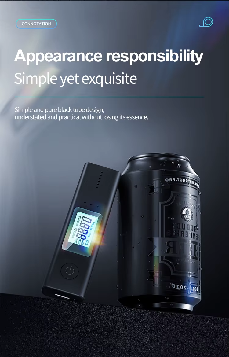 Nový prenosný digitálny alkoholtester bez potreby náustkov - 4