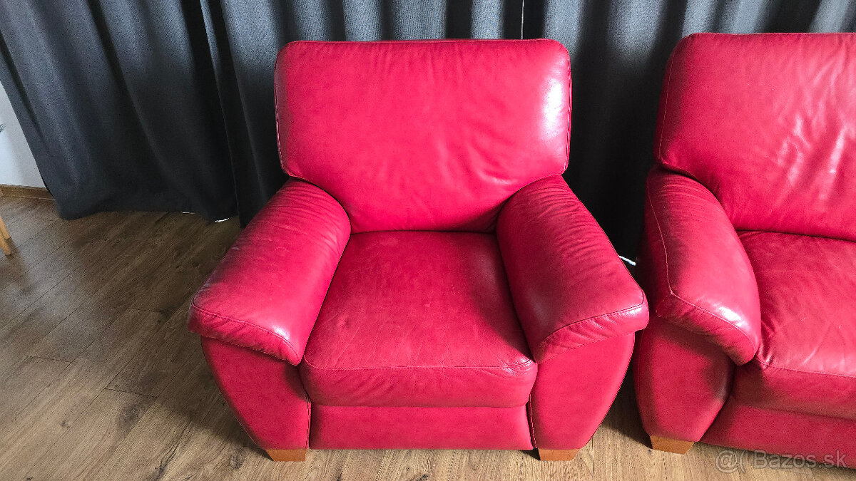 Kožená sedacia súprava - 4