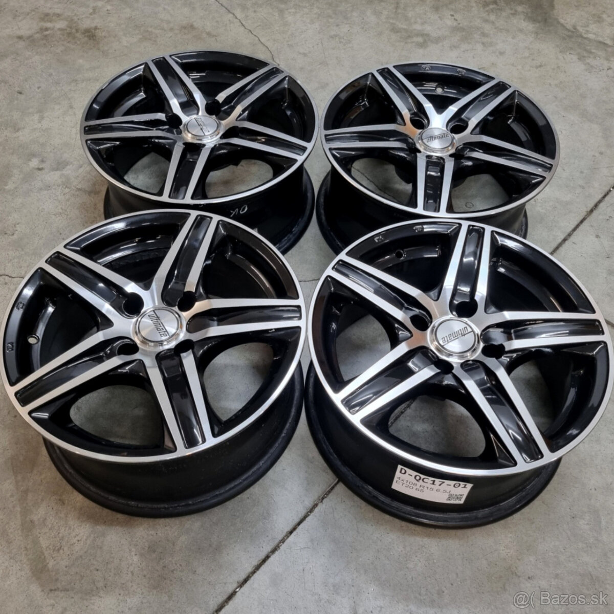 Hliníkové disky 4x108 R15 6,5J ET20 - 4