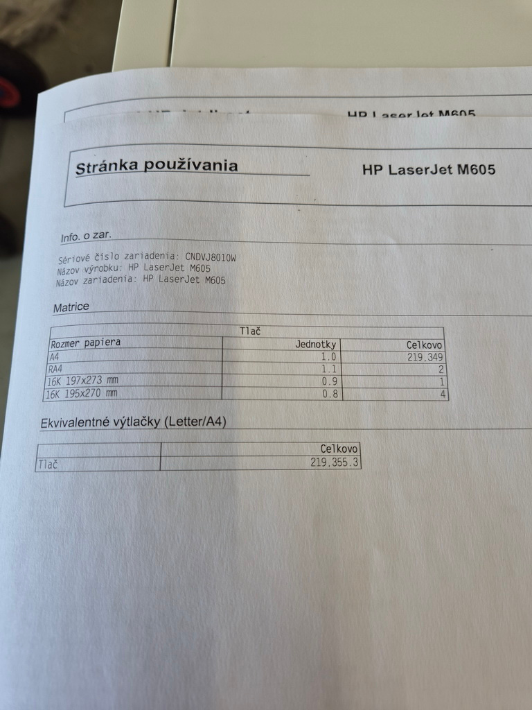 HP LaserJet Enterprise M605dn 219349 strán - 4