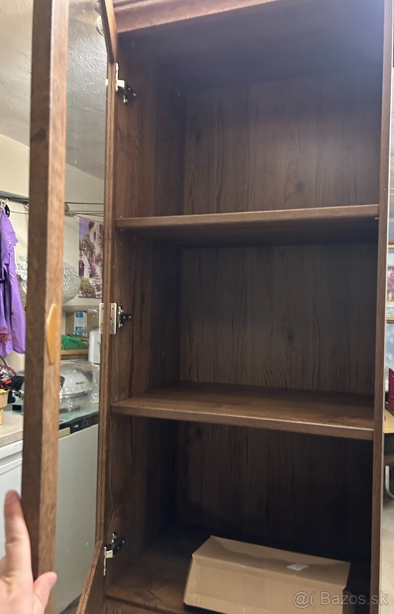 Vitrina so sklom 1 dverová dub - NOVA - 4