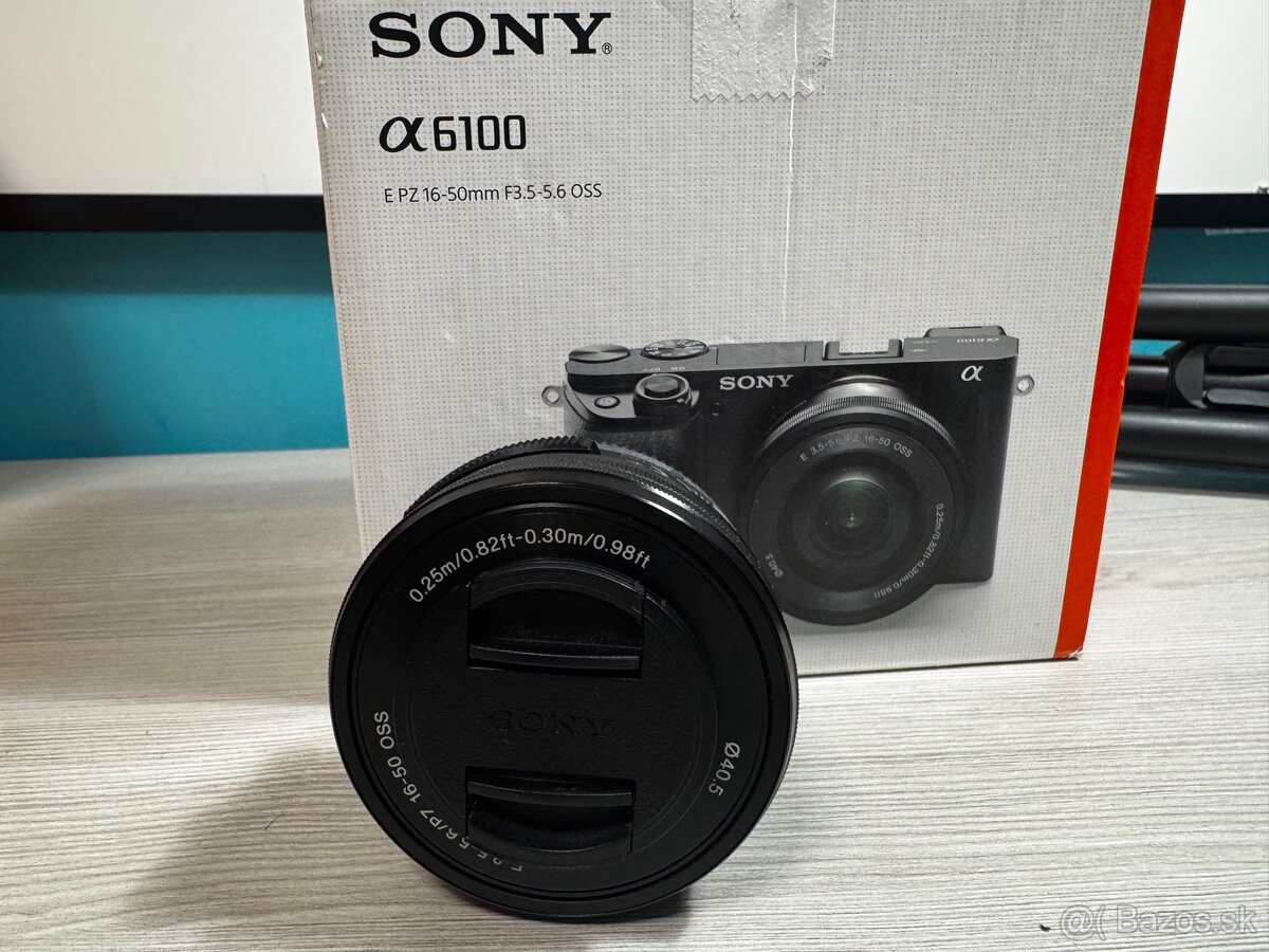Sony A6100 + 16–50 mm + 50 mm f/1.8 + 55–210 mm - 4