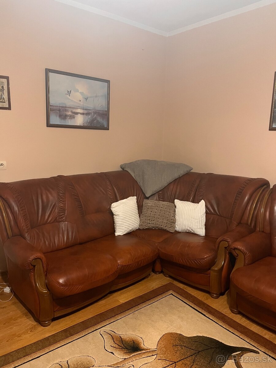 Kožená sedacia súprava - 4